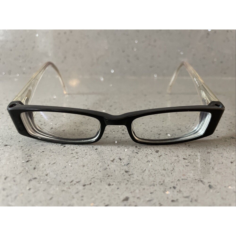 EASYCLIP EYEWEAR P6025 Eyeglasses Frames ONLY 46-16-130 Black Flex Hinge